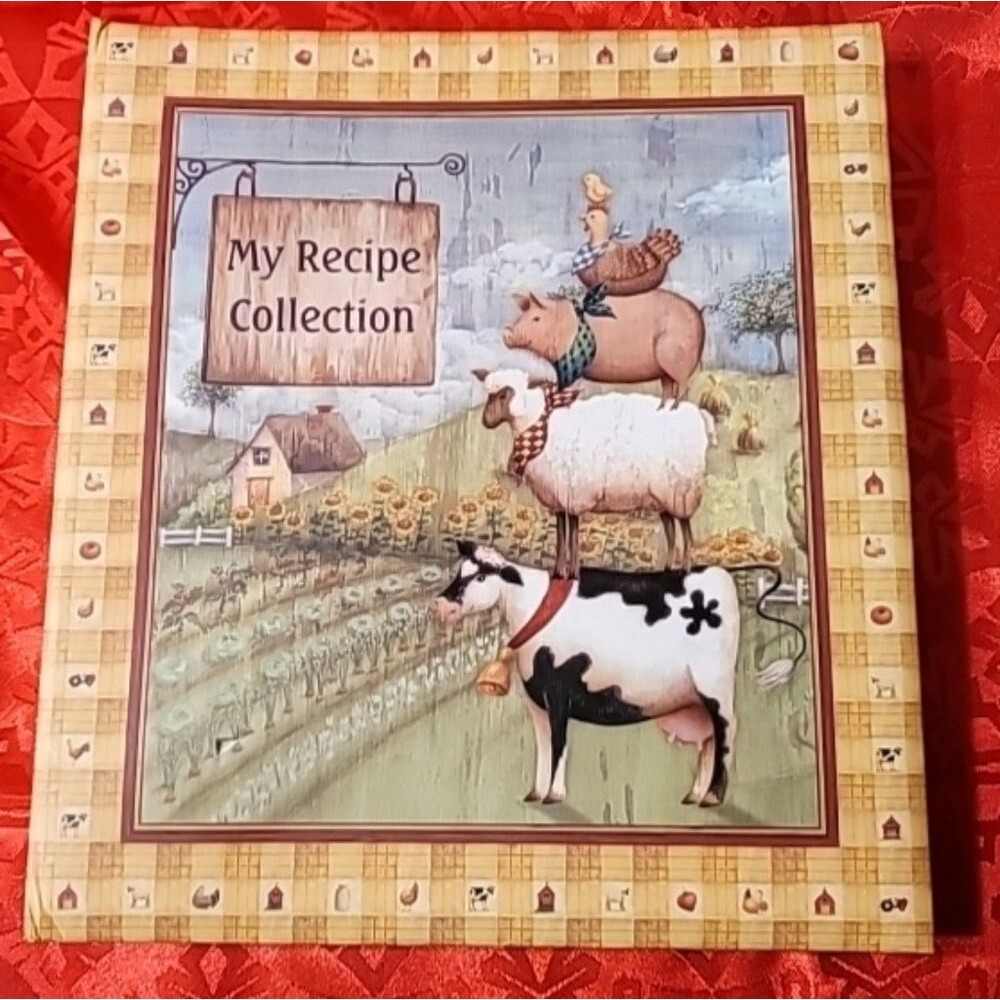 Hardcover book titled "My Recipe Collection", by Simple Dream Farm